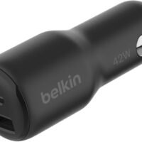 Belkin BoostCharge 42W Dual USB‑C/USB‑A Autolader
