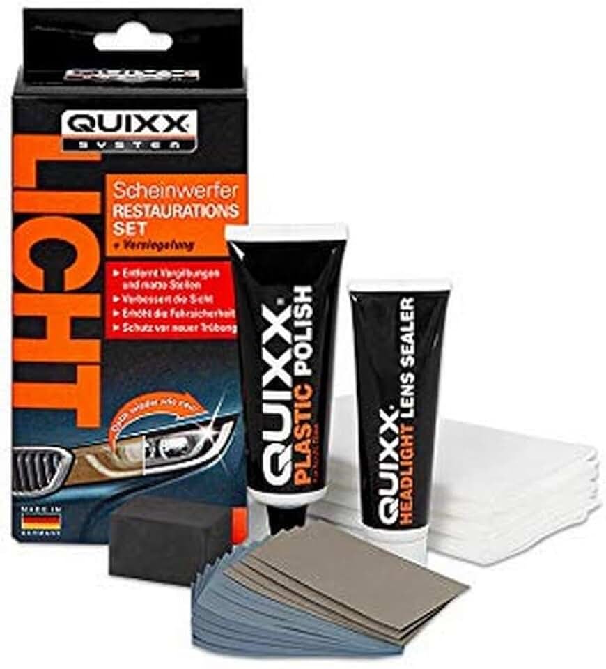 QUIXX Koplamp Reparatiekit 50 g – Verwijdert Geelheid & Krassen
