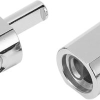 Miosugo 1/0 tot 4 Gauge Kabelreducer – Nikkelgeplateerd (2-pack)