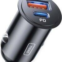 INIU 60W Autolader met USB-C & USB-A – PD & QC 3.0 Snellader voor Auto